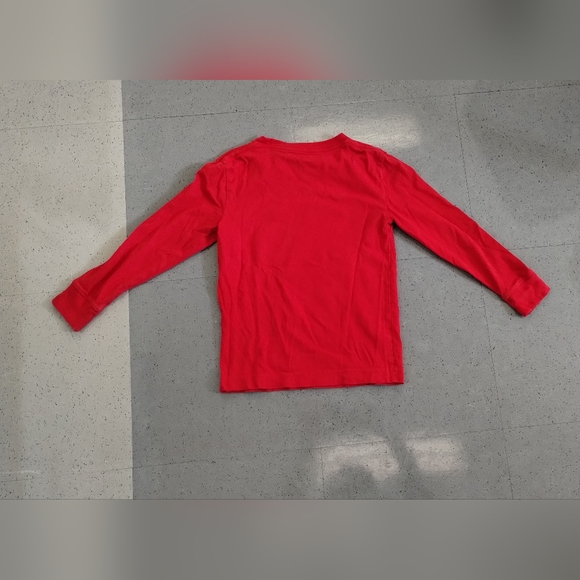 •Nike Long Sleeve Shirt Kid Small Fitted Red Shirt Swoosh Logo - Picture 4 of 10